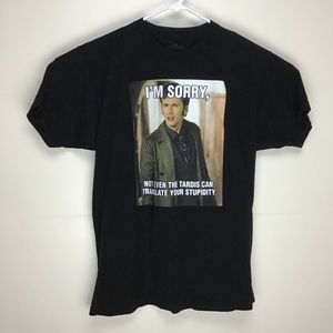 Doctor Who David Tennant mens short sleeve tee shirt XL